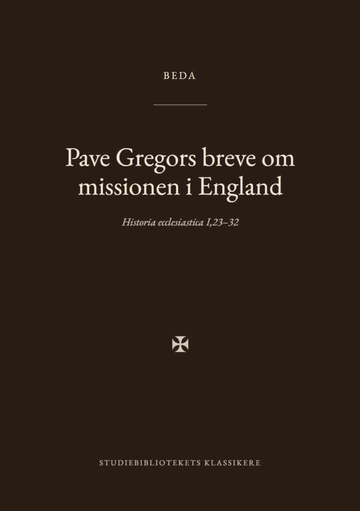 Forsiden af bogen «Pave Gregors breve om missionen i England»