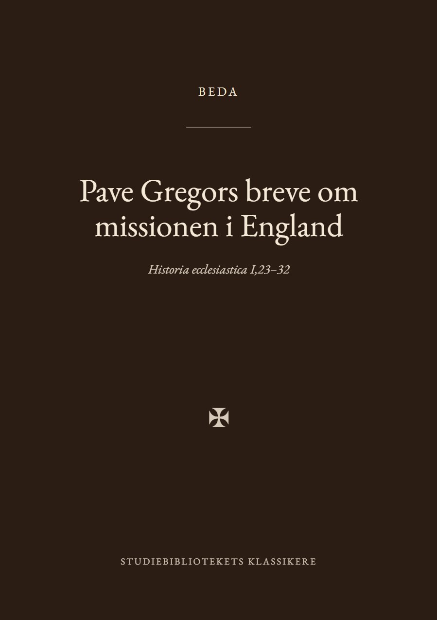 Forsiden af bogen «Pave Gregors breve om missionen i England»