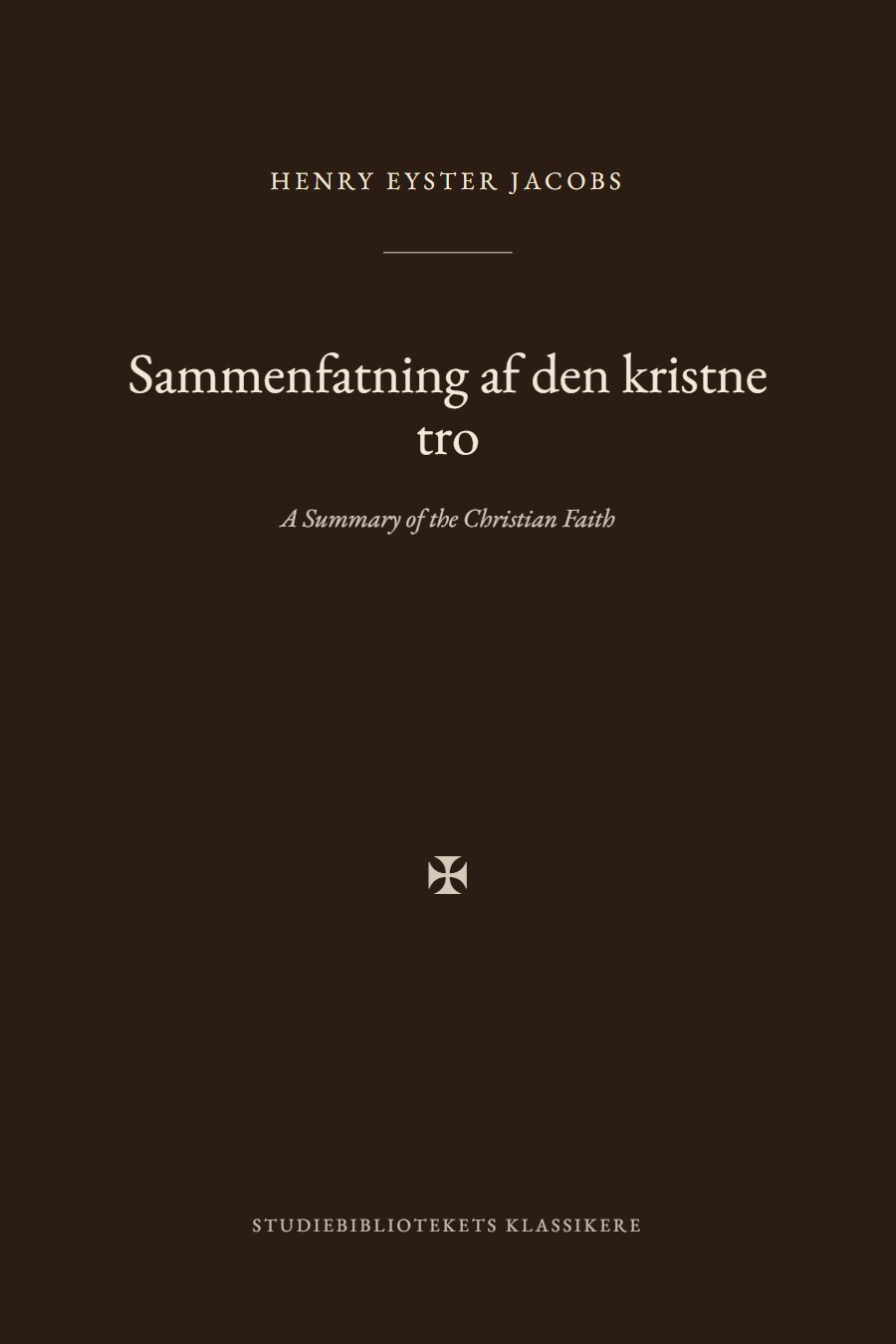 Forsiden af bogen «Sammenfatning af den kristne tro»